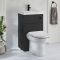 Milano Lurus - Modern Ballam Toilet and Basin and Combination Unit - 500mm x 890mm - Choice of Finish