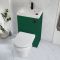 Milano Lurus - Modern Ballam Toilet and Basin and Combination Unit - 500mm x 890mm - Choice of Finish