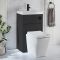 Milano Lurus - Modern Elswick Toilet and Basin and Combination Unit - 500mm x 890mm - Choice of Finish