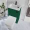 Milano Lurus - Modern Elswick Toilet and Basin and Combination Unit - 500mm x 890mm - Choice of Finish