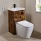 Milano Lurus - Modern Luxus Japanese Bidet Toilet and Basin Combination Unit - 500mm x 890mm - Choice of Finish