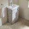 Milano Lurus - Modern Basin and WC Combination Unit (Excluding Pan) - 500mm x 890mm - Choice of Finish