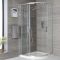 Milano Portland - Chrome Quadrant Shower Enclosure with Tray - Choice of Size