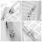 Milano Langley - Chrome Traditional Quadrant Shower Enclosure with Tray - Choice of Size