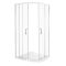 Milano Langley - Chrome Traditional Quadrant Shower Enclosure with Tray - Choice of Size