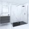 RAK Feeling - Matt Black Rectangular Anti-Slip Shower Tray - Choice of Sizes