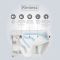 RAK Feeling - Matt Greige Modern Rimless Wall Hung Toilet with Soft Close Seat and Bidet Set