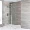 Milano Portland - Chrome Hinged Single Door Shower Enclosure - Choice of Size