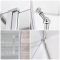 Milano Langley - Chrome Traditional Hinged Single Door Shower Enclosure with Slate Tray - Choice of Size