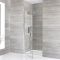 Milano Portland - Chrome Hinged Shower Door with Tray - Choice of Size