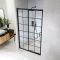 Milano Barq - Black Grid Sliding Shower Door with Tray - Choice of Sizes
