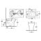 RAK Feeling - Matt Cappuccino Modern Rimless Back to Wall Toilet with Soft Close Seat