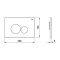RAK Feeling - Modern Rimless Wall Hung Toilet with Soft Close Seat and Tall Wall Frame - Choice of Finish and Flush Plate