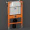 RAK Feeling - Modern Rimless Wall Hung Toilet with Soft Close Seat and Low Wall Frame - Choice of Finish and Flush Plate
