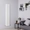 Milano Urban - White Vertical Column Radiator - 1500mm x 383mm (Double Column)