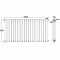 Milano Urban - Anthracite Horizontal Column Radiator - 635mm x 1223mm (Double Column)