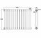Milano Urban - Anthracite Horizontal Column Radiator - 635mm x 863mm (Double Column)
