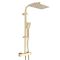 Milano Arvel - Modern Thermostatic Bar Shower Valve with Square Shower Head and Hand Shower - Choice of Finish