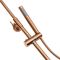 Milano Alara - Modern Thermostatic Bar Shower Valve with Round Shower Head and Hand shower - Brushed Copper