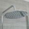 Milano Mirage - Modern Thermostatic Bar Shower Valve with Round Shower Head and Hand shower - Chrome