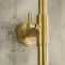 Milano Ayanna - Modern Thermostatic Bar Shower Valve with Round Shower Head and Hand shower - Brushed Brass