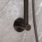 Milano Otto - Modern Round Thermostatic Bar Shower Valve with Hand Shower and Riser Rail - Black Nickel