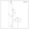 Milano Otto - Modern Round Thermostatic Bar Shower Valve with Hand Shower and Riser Rail - Black Nickel