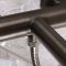Milano Otto - Modern Round Thermostatic Bar Shower Valve with Bath Spout, Hand Shower and Riser Rail - Black Nickel