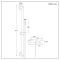 Milano Otto - Modern Round Thermostatic Bar Shower Valve with Bath Spout, Hand Shower and Riser Rail - Black Nickel