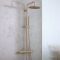 Milano Elements - Modern Thermostatic Bar Shower Valve with Round Shower Head and Hand Shower - Choice of Finish