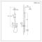 Milano Elements - Modern Thermostatic Bar Shower Valve with Round Shower Head and Hand Shower - Choice of Finish