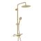Milano Elsie - Modern Thermostatic Bar Shower Valve with Round Shower Head, Hand Shower and Spout - Choice of Finish