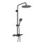 Milano Elsie - Modern Thermostatic Bar Shower Valve with Round Shower Head, Hand Shower and Spout - Choice of Finish