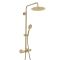 Milano Arlo - Modern Thermostatic Bar Shower Valve with Bath Spout, Round Shower Head and Hand Shower- Choice of Finish