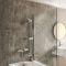 Milano Arlo - Modern Round Thermostatic Bar Shower Valve with Bath Spout, Hand Shower and Riser Rail - Choice of Finish