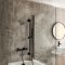 Milano Arlo - Modern Round Thermostatic Bar Shower Valve with Bath Spout, Hand Shower and Riser Rail - Choice of Finish