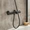 Milano Arlo - Modern Round Thermostatic Bar Shower Valve with Bath Spout - Choice of Finish
