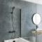 Milano Rune - Modern Square Thermostatic Bar Shower Valve with Hand Shower - Choice of Finish