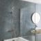 Milano Rune - Modern Square Thermostatic Bar Shower Valve with Hand Shower - Choice of Finish