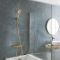 Milano Rune - Modern Square Thermostatic Bar Shower Valve with Hand Shower - Choice of Finish