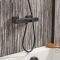 Milano Tolima - Modern Square Thermostatic Bar Shower Valve with Bath Spout - Choice of Finish