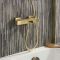 Milano Tolima - Modern Square Thermostatic Bar Shower Valve with Bath Spout - Choice of Finish