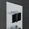 Milano Arvo - Modern 1 Outlet Square Twin Thermostatic Shower Valve - Chrome