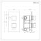 Milano Lyra - Modern 2 Outlet Thermostatic Twin Diverter Shower Valve - Brushed Brass