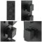 Milano Preto - Modern 2 Outlet Square Triple Thermostatic Shower Valve - Black