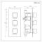 Milano Lyra - Modern 2 Outlet Thermostatic Triple Shower Valve - Brushed Brass