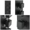 Milano Preto - Modern 3 Outlet Square Triple Diverter Thermostatic Shower Valve - Black