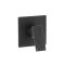 Milano Preto - Modern Square Manual Shower Valve - One Outlet - Black