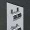 Milano Mirage - Round 2 Outlet Triple Thermostatic Shower Valve - Chrome