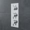 Milano Mirage - Round 3 Outlet Triple Diverter Thermostatic Shower Valve - Chrome